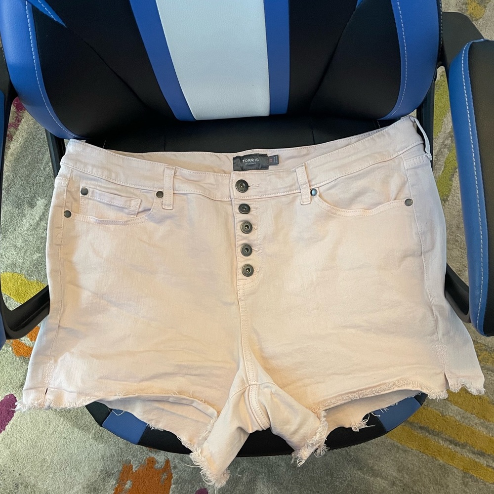Torrid blush shorts feel the fit